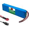 WILLQ Batteria al Litio 36V 10Ah (10000mAh) per Monopattino Elettrico