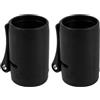 SHINEOFI 2 Pezzi Regolatore di Bloccaggio da Kayak in Plastica Nera Scanalature Antiscivolo e Asta 29/26,5mm per Attività Outdoor e Installazione Rapida