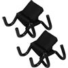 SHINEOFI Ganci Sollevamento Pesi Professionali 2 Paia Nero Ferro | Cinghie in Webbing, per Pull-up e Weightlifting, Supporto a Carico Elevato Presa Stabile