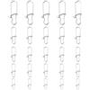 HOMOBABE Connettore 50 Pezzi per Esche da Pesca di Sicurezza in Acciaio Inox | Argento, per Pesca in Mare e Spinning, Resistenze 6kg 9kg 13kg 23kg 38kg