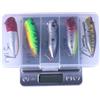 Drawup 6,5 centimetri 12g galleggiante Popper Lure con 6 ganci | Per superficie per azione spruzzi, dimensioni compatte 6,5 cm, peso 12 g, pronto per l'acqua salata, attira i pesci predatori