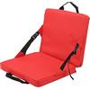 Zunate Sedia Pieghevole da Esterno Portatile con Schienale |Sedile con Cuscino Morbido per Campeggio Stadium Beach (Rosso)