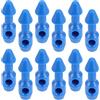Zerodeko 12 Pezzi Inserti Accessori Resistenti a Forcella per Elastici da Pesca Subacquea in Plastica Blu per Migliorare la Stabilità del Tiro in Pesca Sub