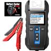 TOPDON Tester Batteria per AutoTOPDON BT300P, 12V 24V Tester Batteria Con Stampante Analizzatore Professionale Della Batteria Dell'automobile Per Le Batterie 100-2000CCA