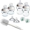 Tommee Tippee Starter Set Natural Start per neonati, 150 ml e 260 ml, biberon anti-colica con tettarella a flusso lento, tettarelle a flusso lento e medio per un attacco naturale, autosterilizzante