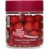 FunCakes Choco Crispy Balls Pearl Red - Perles di Cioccolato, Ottime per decorare torte, cupcake, biscotti, crostate e molto altro - Decorazione per torte - 60g