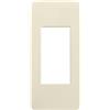 VIMAR 14666U.12 PLANA UP Placca naturalmente integrabile con Plana, 1 modulo per pannelli, tecnopolimero, avorio matt