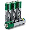 Velamp R6/4BP Pila Zinco Carbone Stilo R6 AA, 1.5V, Verde