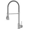 SREWOHS PRO Rubinetto Lavello Cucina,Miscelatore Cucina con 360° Bocca girevole, Rubinetti Cucina con Doccetta Estraibile,4 Modalità,Acciaio Inossidabile Ad Arco Alto Rubinetti per Lavello a 1 Foro