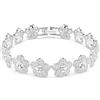 Swarovski x Ariana Grande Braccialetto, Taglio Round, Fiore, Bianco, Placcato rodio