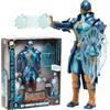 Giochi Preziosi Gormiti The New Era - Gormita Aqu Carter Con Funzione Luce E Attacco, Action Figure 27 Cm Articolato, Armatura Blu Azzurra E Accessorio Scudo Di Ghiaccio, Per Bambini A Partire Dai 3 Anni