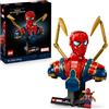 LEGO | Marvel Busto di Iron Spider-Man - Modellino da Esposizione per Adulti con 2 Braccia Mobili, Testa Girevole e Minifigure del Supereroe - Regalo da Collezione per i Fan degli Avengers - 76326