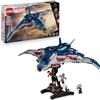 LEGO | Marvel Quinjet Avengers: Age of Ultron - Aereo Giocattolo dei Supereroi con Moto e 5 Minifigure tra cui Iron Man, Black Widow e Ultron - Regalo per Bambini da 12 Anni in su e Fan Adulti - 76325