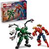 LEGO | Marvel Battaglia Mech: Spider-Man vs. Doc Ock - Giocattolo dei Supereroi con 2 Action Figure, 3 Minifigure, Shooter e Corde-Ragnatela - Idea Regalo per Bambini da 6 Anni in su - 76338