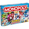 Winning Moves Monopoly Sonic - Gioco da tavolo da 8 e più - Gioco da tavolo per 2-6 giocatori, giochi da tavolo per famiglie in francese, blu