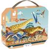Janod - Puzzle Bambini Panoramico Dinosauri 100 Pezzi - Lungo 1 Metro - Cartone FSC - Inchiostro Vegetale - Fabbricato in Francia - Dai 6 Anni, J05831
