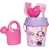 Smoby - Minnie - Annaffiatoio con secchio pieno - Setaccio, rastrello, paletta, stampo per sabbia - Dai 18 mesi - Prodotto in Francia