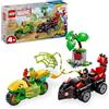 LEGO Spidey e i Suoi Fantastici Amici Inseguimento sui Dino-Veicoli di Spin ed Electro, Giochi Educativi e di Ruolo per Bambini e Bambine da 4 Anni da Supereroe con Macchina e Moto Giocattolo 11198