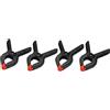 Pebaro Siva Toys 19-2S - Set di Morsetti a 4 Molle, Multicolore