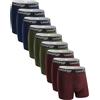 Lowbangge Boxer Uomo Cotone 9 Pezzi, Estremamente Confortevoli Traspiranti