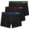 QINCAO Boxer Uomo Cotone 3p, Senza Etichette, Confortevoli per Viaggio