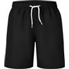 HAGOT Costume da bagno per ragazzi, costume da bagno per bambini, ad asciugatura rapida, da spiaggia, Nero , 11-12 Anni