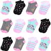 L&K-II 12 calzini per bambina con simpatici motivi calzini da ginnastica calzini per bambini in cotone colorato 2850 31-34