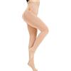 Nebalia Collant Termiche Donna Inverno - Foderata con Pile Spesso, Calze Collants Terniche Riscaldanti, Opache, Elastiche e Comode color carne S-M