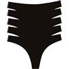Occulto Perizoma Senza Cuciture Donna Pacco da 5 (Modello: Ravenna), intimissimi Donna Nero XL