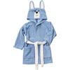 Baroni Home Accappatoio da Bambino e Bambina con Cappuccio, 100% Cotone, con Tasche, 0-2 Anni, Cane