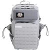 ELITRAINX ELITEX TRAINING - Zaino tattico idrorepellente con scomparto per scarpe e portatile, con cabina aereo da viaggio, cerniera impermeabile Oxford 1000D, argento, 45L, Sport