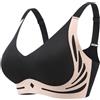 PrinStory Reggiseni Senza Fili Per Donne Bralette Push Up Per Donne Con Supporto Copertura Completa Senza Fili Reggiseno Imbottito Da Donna, Nero , L