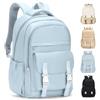 HYC00 Zaino Scuola Media e Superiore per Ragazza Ragazzo Zaini Scuola Impermeabile Zaino Università Donna Uomo Porta Pc Antifurto Casual Zainetto Bambina Leggero Zainetti School Backpack, Blu