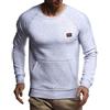 Leif Nelson Maglione da Uomo Girocollo Felpa LN-8279 Grigio Small