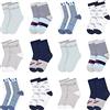 Libella 12 Paia Calzini sneaker bambino ragazzi calzini sneaker bambino colorati 2802 27-30