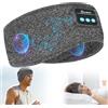 flintronic Cuffie per Dormire, Fascia Cuffie Bluetooth V5.0, Cuffie Fascia Sportiva, Cuffie Bluetooth Dormire per Yoga, Sportivo,Jogging, Viaggio (Grigio)