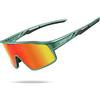 Lamicall Polarizzati Occhiali Ciclismo per Bambini - [22g Ultraleggero] UV400 Protezione, Materiale-TR90, Occhiali da Sole Sportivi con Naselli Regolabili, Occhiali Bambini per Corsa/Ciclismo/Baseball