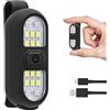 flintronic Lampada a LED con Clip, Impermeabile Torcia Frontale Ricaricabile USB, 4 modalità di Illuminazione Torcia Vivavoce per Corsa, Arrampicata, Campeggio[Classe di efficienza energetica A+++]