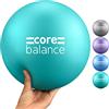 Core Balance Palla Pilates Piccola 23 cm - PVC, Resistente, Antiscoppio, Antiscivolo - Multiuso Ideale Per Fisioterapia Fitness Yoga Pilates Palestra - Pompa Inclusa, Peso Massimo 200 kg, 4 Colori
