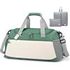 BAGZY Bagaglio a Mano 55x35x25 ITA Airways Klm Lufthansa Valigia 55x35x25 Air France Borsa da Viaggio 50L Borsoni da Viaggio Impermeabile Borsone da Weekend Sportiva Palestra Cabina Uomo Donna Verde
