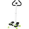 HOMCOM Stepper con Manubrio e Monitor LCD Pedali Antiscivolo Bianco e Blu