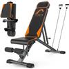 Dskeuzeew Panca Palestra Pieghevole- Panca da allenamento regolabile per tutto il corpo, stabile, chiusura veloce, per allenare la forza, sit up, bench (panca palestra-C)