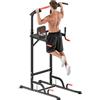 HOMCOM Barra per Trazioni Power Tower Multifunzione 189-239cm Nero Rosso
