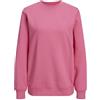 JJXX Jxabbie LS Rel Every Brush Crew Noos Maglia di Tuta, Carmine Rose/Stampa: Logo Magenta, S Donna