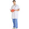 MISEMIYA - Camice Bianco Unisex Collo Risvolto Maniche Corte Uniforme Clinica Ospedale Pulizia Veterinario IGIENE OSPITALITÀ - Ref: 8162 - Large, Manica Corta