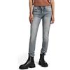 G-STAR Lynn Mid Skinny Jeans, Jeans, Donna, Grigio (Faded Industrial Grey D06746-9882-B336), 31W / 32L