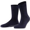 FALKE Homepads M Hp lana cotone con suola in gomma 1 paio, Calze da casa Unisex Adulto, Blu Marine 6120, 47-50
