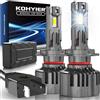 KOHYIER Lampadina LED H7, 40000LM 180W 800% Ultra Luminosa, 6500K Bianco 12V 24V Plug & Play Lampadine H7 LED, Confezione da 2