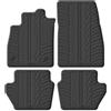 Gledring Tappetini in Gomma Compatibile con Ford Fiësta 5-Porte 2017- & Ford Puma 2019- (Profilo T 4-Parti + clip di Montaggio)