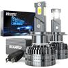 BEAMFLY H7 LED Lampadine Auto 130W 48000LM 6000K Luci Bianca 600%， Kit di Conversione per Fari Alogeni Auto, Luce Abbagliante o Anabbagliante 12V, Tubo di Rame Spesso,LED Lampada Luci,2 pezzi